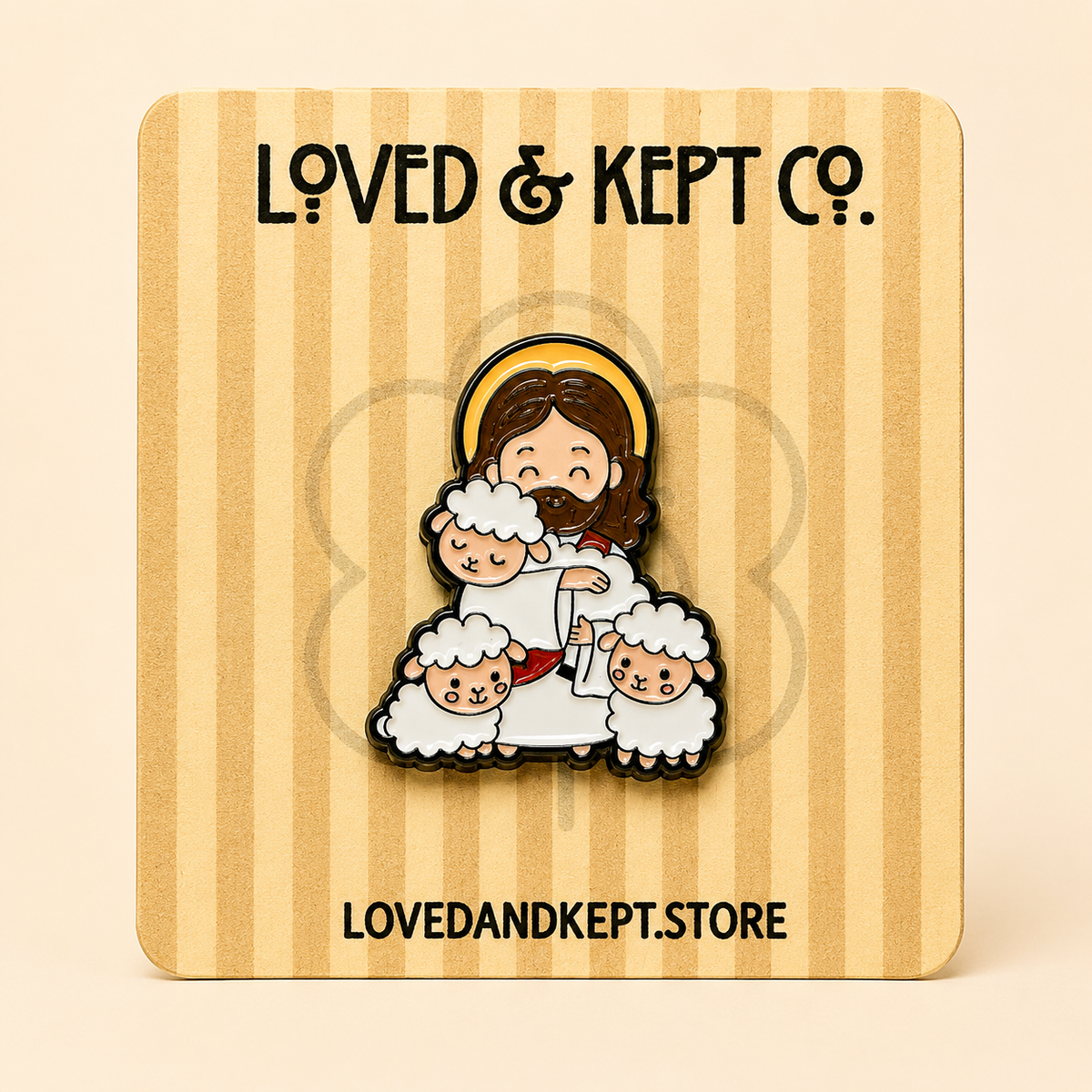 "Jesus, The Shepherd" Enamel Pin