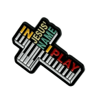 "In Jesus Name I Play" Enamel Pin