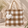 Checkered Tote | Medium Tote Bag