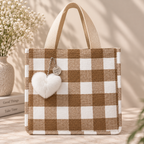 Checkered Tote | Medium Tote Bag