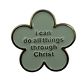 "I Can Do All Things" Flower Enamel Pin