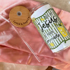 "He'd be making Lemonade" 16 oz Glass Tumbler