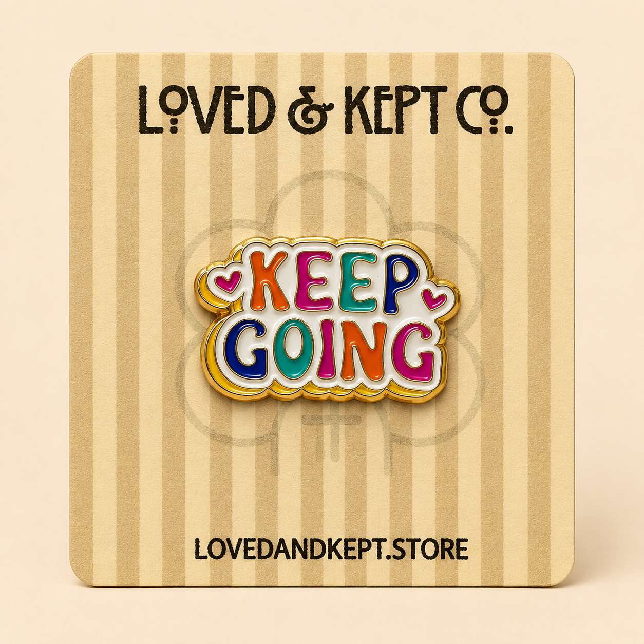 "Keep Going" Enamel Pin
