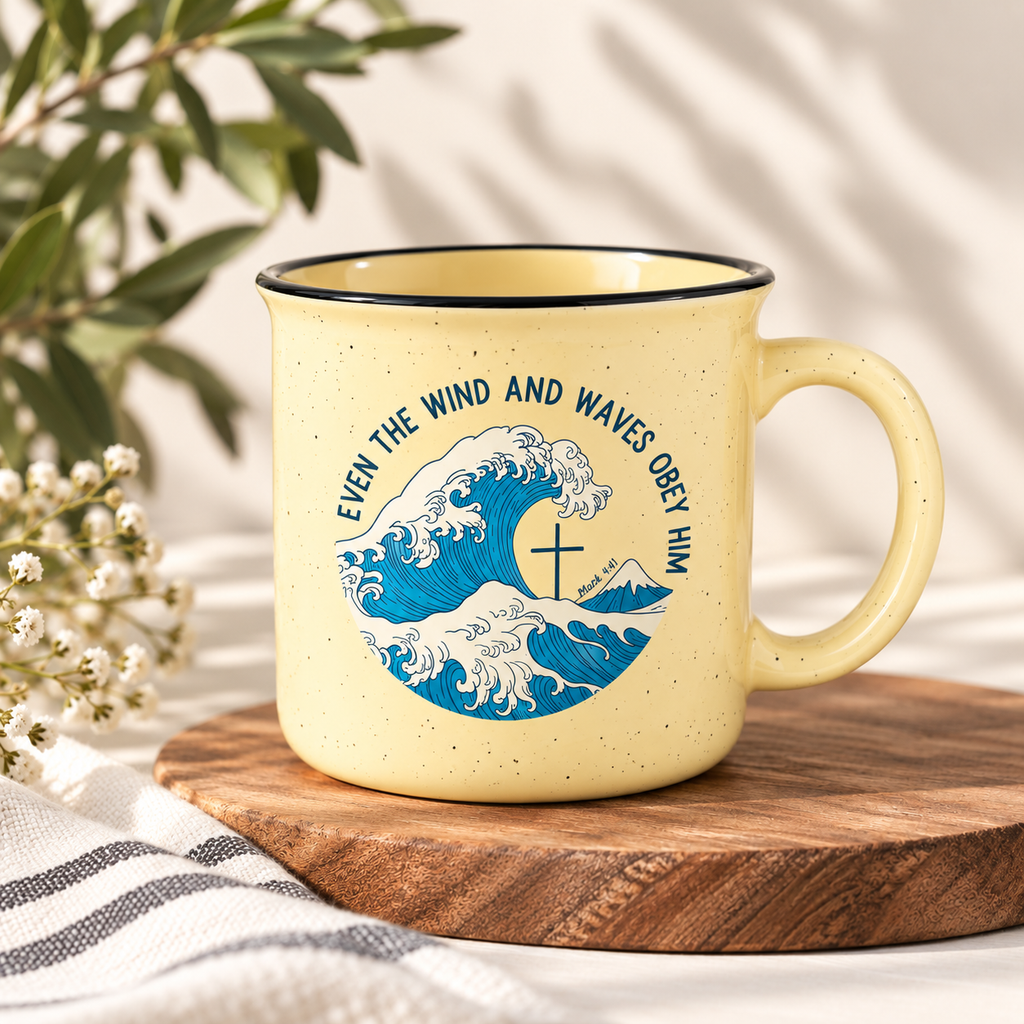 "The wind and waves obey" 15 0z Ceramic Mug