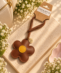 Flower Faux Leather | Bag charm
