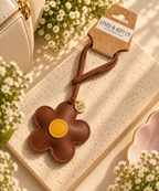 Flower Faux Leather | Bag charm