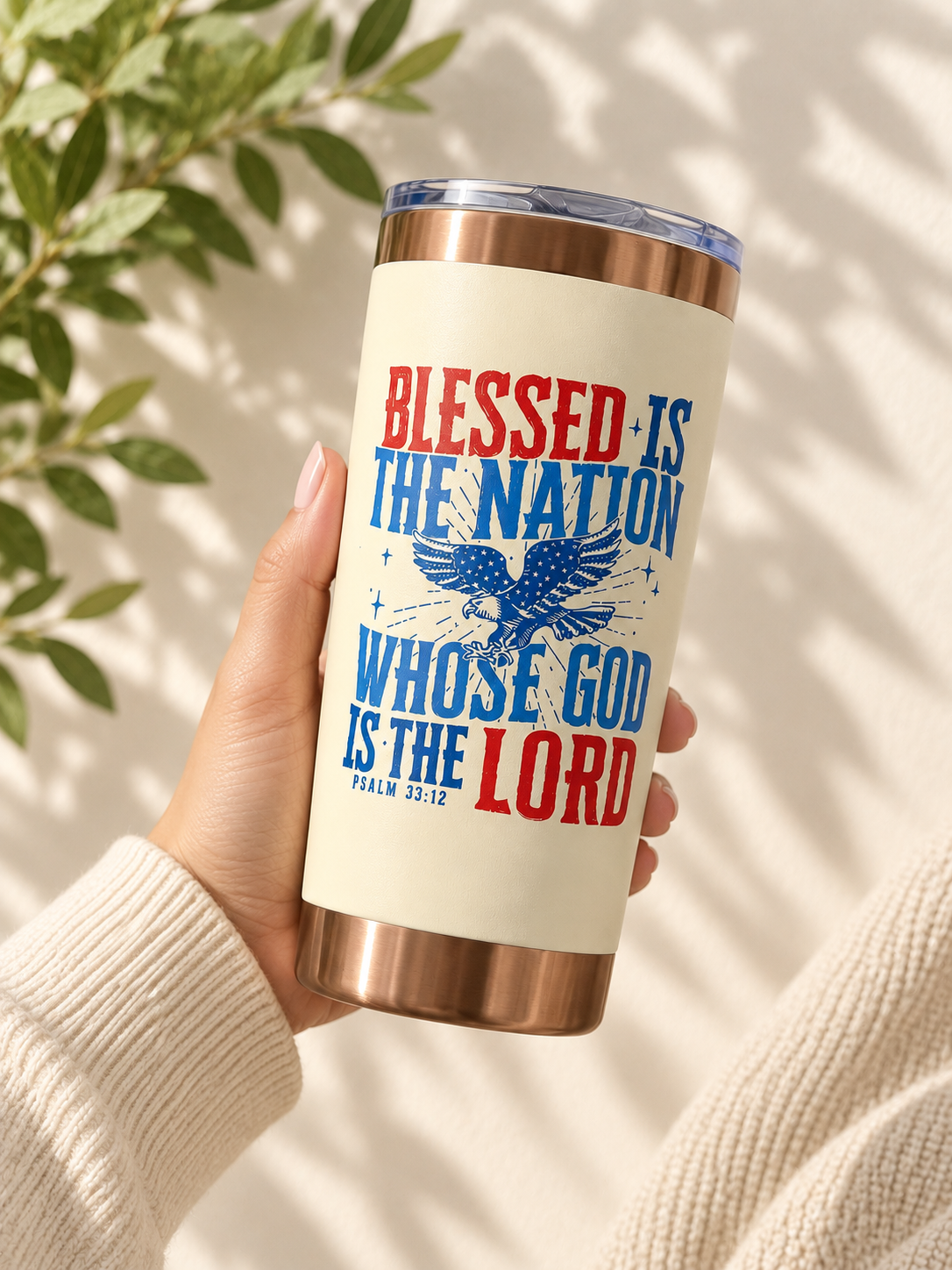 "Blessed is the Nation" 20oz Insulated Tumbler