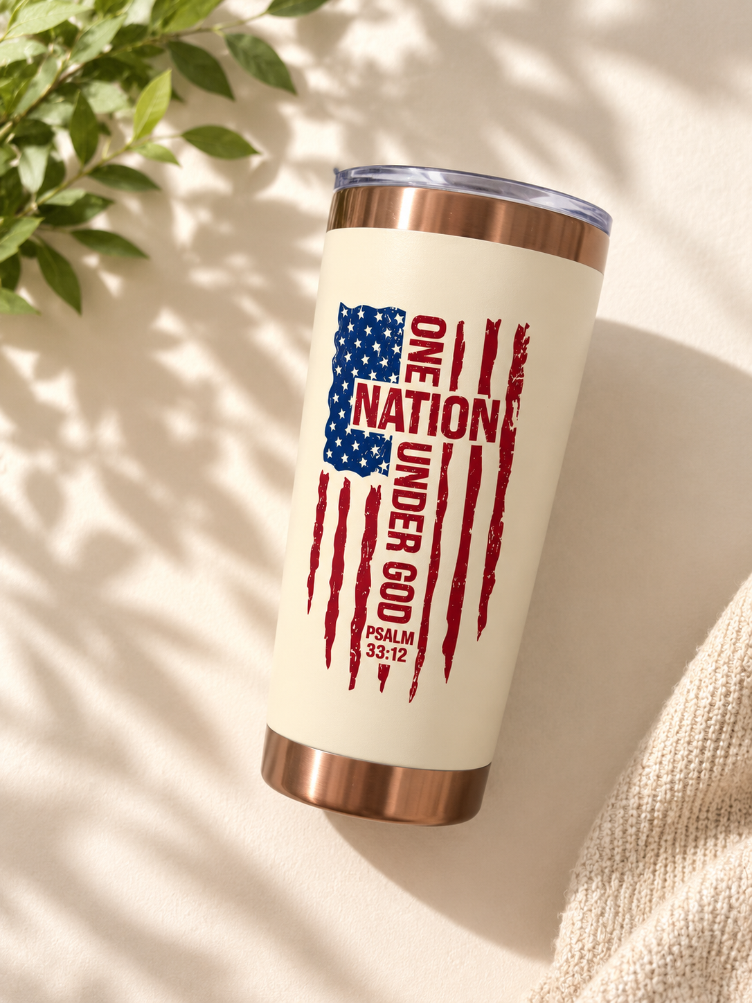 "One Nation under God" 20oz Insulated Tumbler
