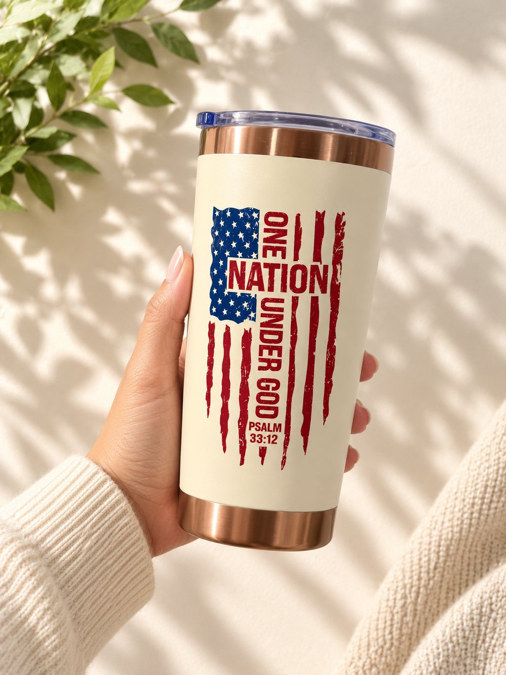 "One Nation under God" 20oz Insulated Tumbler