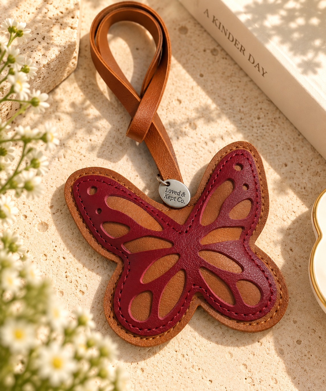 Butterfly Faux Leather | Bag charm